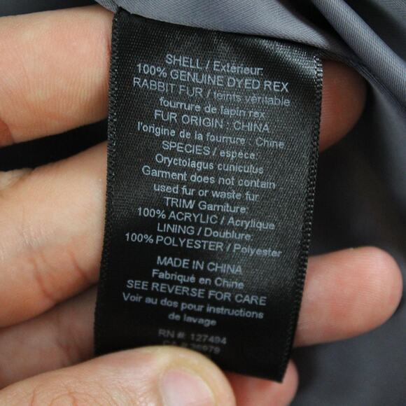 Heartloom Jacket XS Meg Bomber Fur Plush Ribbed Varsity Striped Multi Fur Chic - Picture 6 of 11